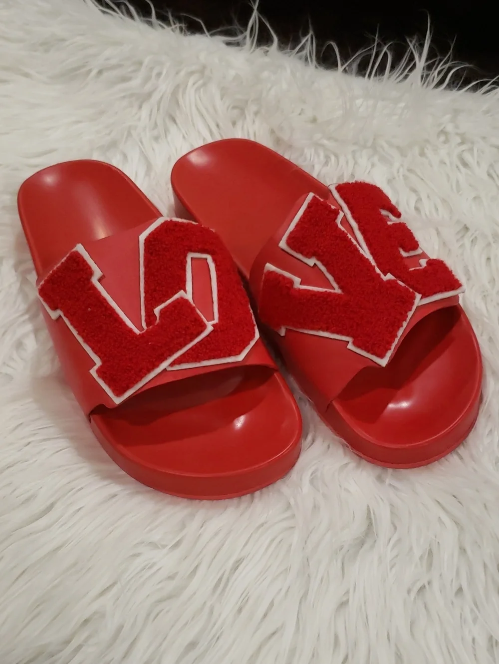 Tory Burch Red Slide Sandals
